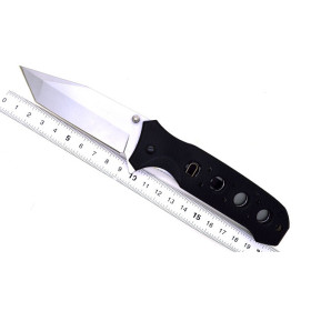Folding knife with black G10 handle UD17042